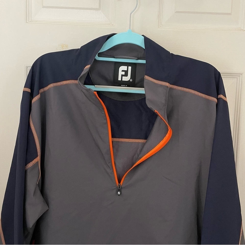 FootJoy Sport Windshirt Long Sleeve Golf Pullover Shirt Jacket - Picture 3 of 9